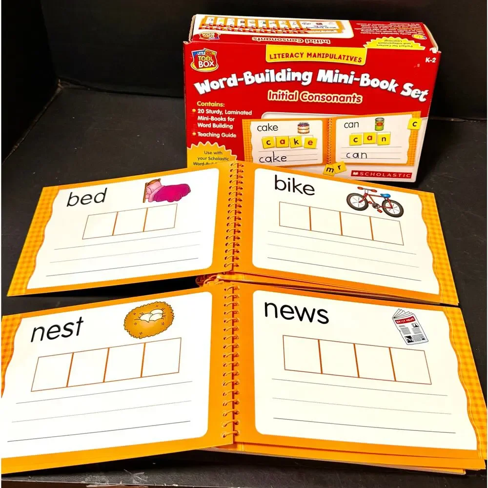 Scholastic Little Red Tool Box Word-Building Mini-Book Set: Initial Consonants